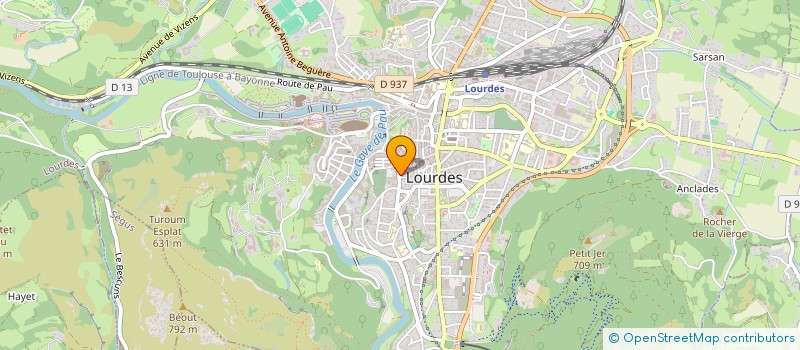localisation de l'entreprise MEDIACOM + à LOURDES