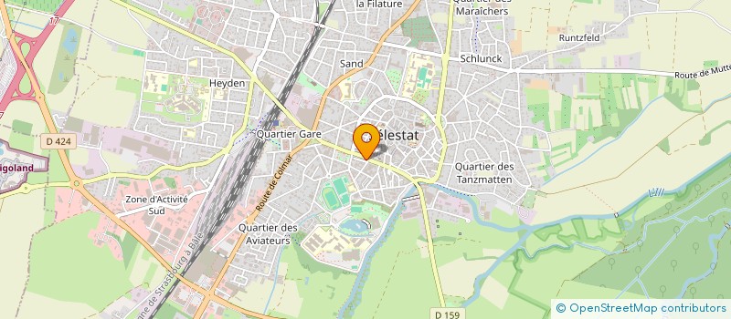 localisation de l'entreprise MEDIACOM EST à SELESTAT