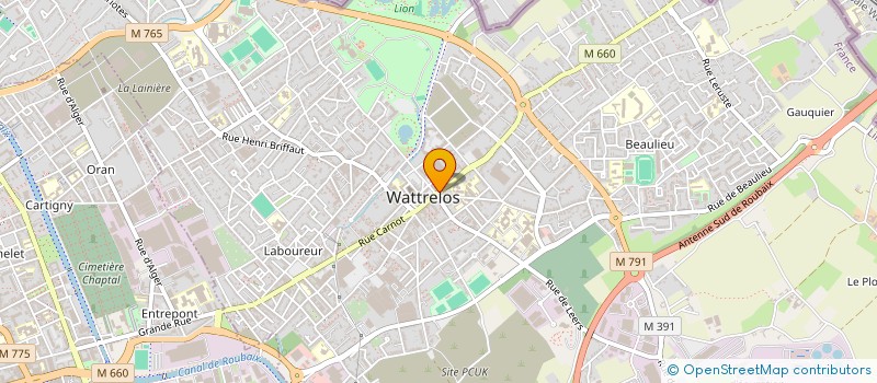 localisation de l'entreprise MEDIACOM WATTRELOS à WATTRELOS
