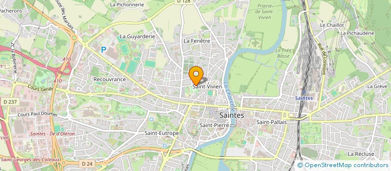 localisation de l'entreprise MEDIACTIONS - GROUPE CITOYEN POUR LA PRESERVATION DES PATRIMOINES CULTURELS ET NATURELS à SAINTES