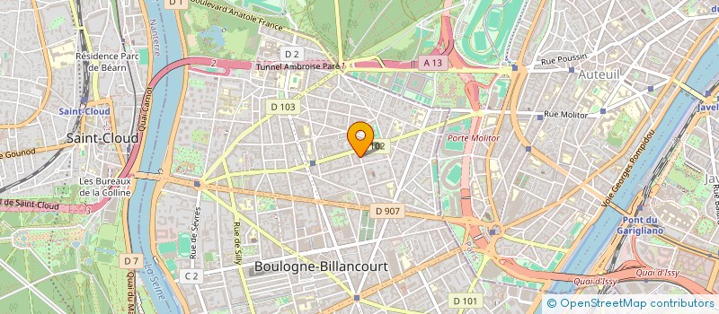 localisation de l'entreprise MEDIACTIV à BOULOGNE-BILLANCOURT