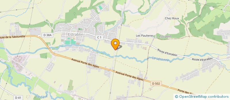 localisation de l'entreprise MEDIADISTRIB  ESTRABLIN