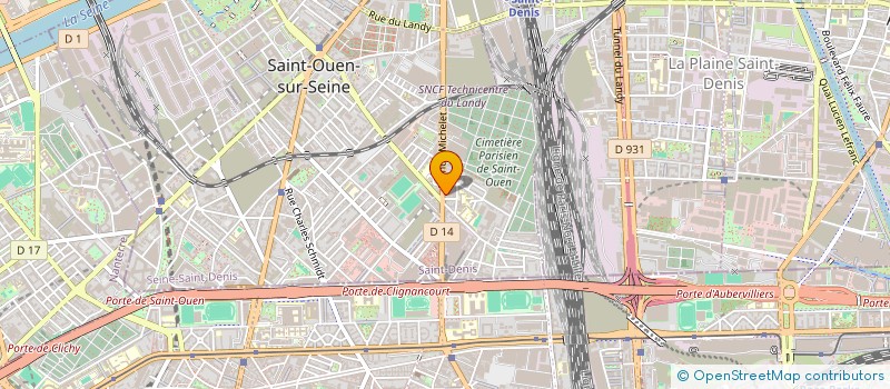 localisation de l'entreprise MEDIAFICTION à SAINT-OUEN-SUR-SEINE