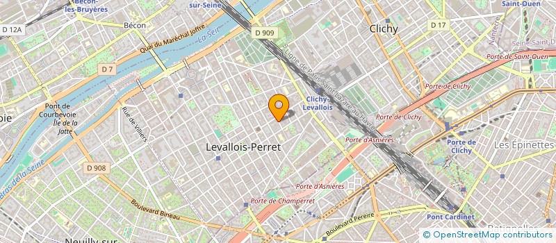 localisation de l'entreprise MEDIAGE à LEVALLOIS-PERRET