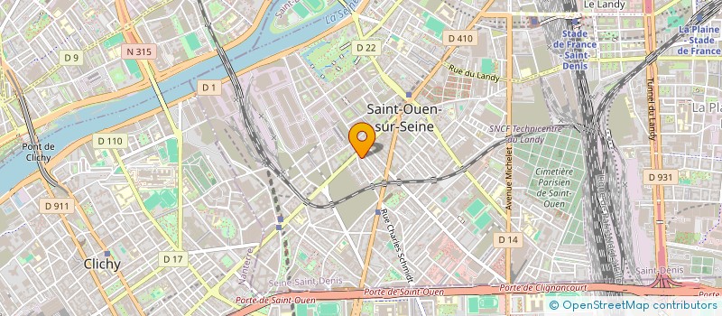 localisation de l'entreprise MEDIAKA à SAINT-OUEN-SUR-SEINE