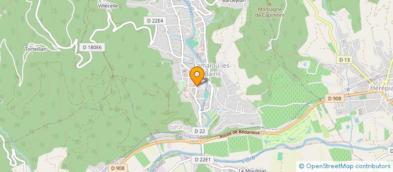 localisation de l'entreprise MEDIALAM INFORMATIQUE  LAMALOU-LES-BAINS