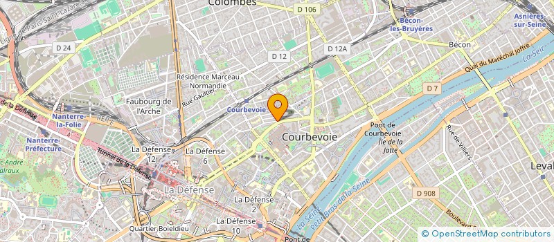 localisation de l'entreprise MEDIALOG à COURBEVOIE