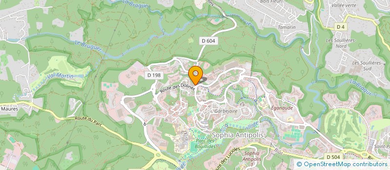 localisation de l'entreprise MEDIALOG  VALBONNE