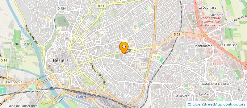 localisation de l'entreprise MEDIAN'OC à BEZIERS