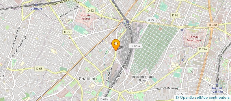 localisation de l'entreprise MEDIANCE à CHATILLON
