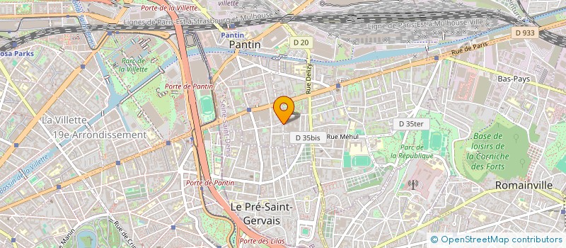 localisation de l'entreprise MEDIANE ACCUEIL SARL  PANTIN