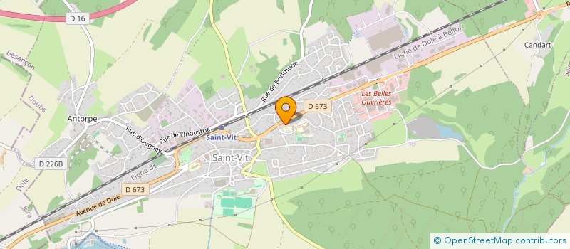 localisation de l'entreprise MEDIANE AUTOS à POUILLEY-FRANCAIS