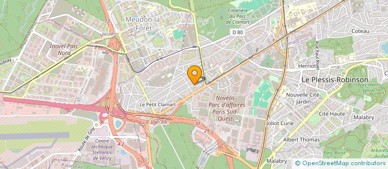localisation de l'entreprise MEDIAPLUS à CLAMART