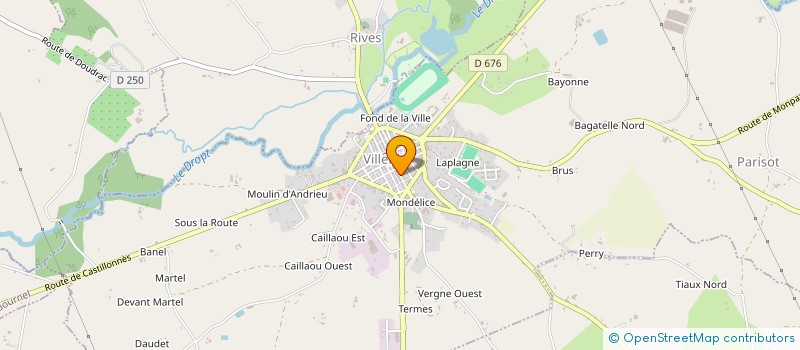 localisation de l'entreprise MEDIAPOLE  VILLEREAL