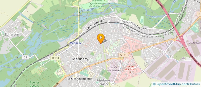 localisation de l'entreprise MEDIAPREST à MENNECY