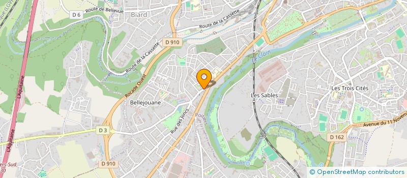 localisation de l'entreprise MEDIAPTE POITOU-CHARENTES à POITIERS