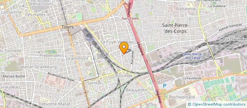 localisation de l'entreprise MEDIARCH à TOURS