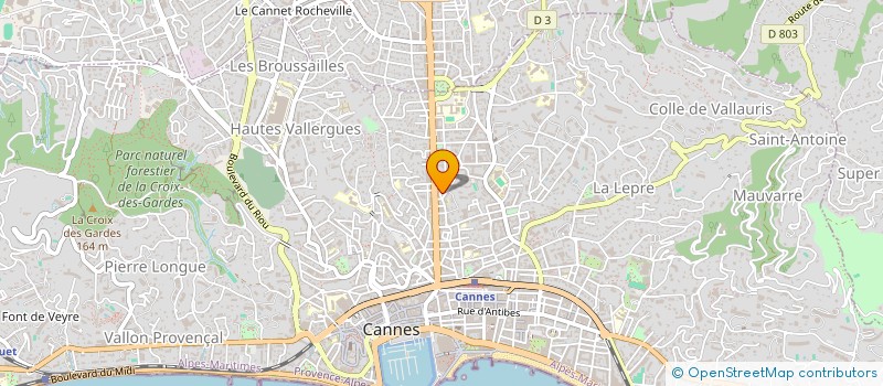 localisation de l'entreprise MEDIAS MOTO PRESSE  CANNES