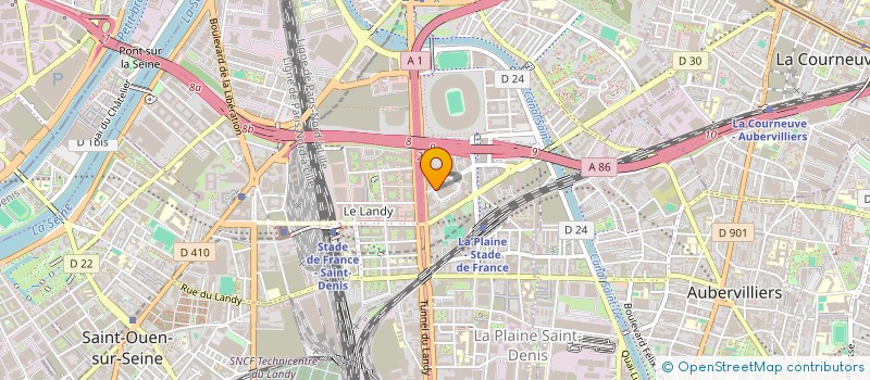 localisation de l'entreprise MEDIAS & PUBLICITE à SAINT-DENIS