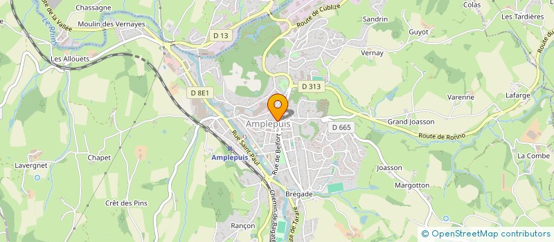 localisation de l'entreprise MEDIASERVICE  AMPLEPUIS