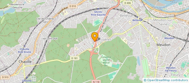 localisation de l'entreprise MEDIASERVICES à SEVRES