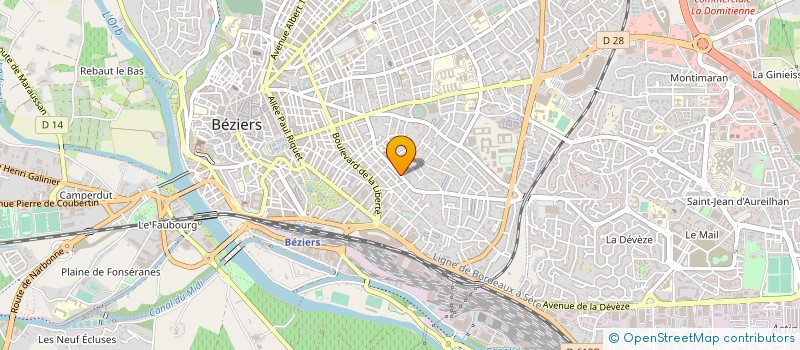 localisation de l'entreprise MEDIASUN à BEZIERS