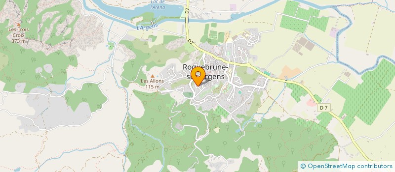 localisation de l'entreprise MEDIASYSTEM 83 à ROQUEBRUNE-SUR-ARGENS