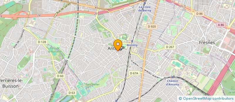 localisation de l'entreprise MEDIAT TRAFIC à ANTONY