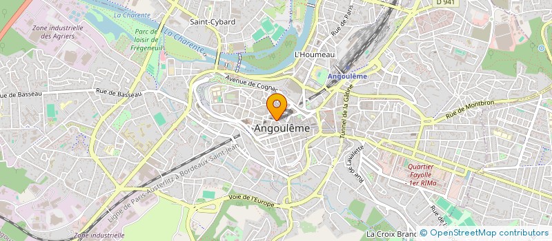 localisation de l'entreprise MEDIATEL 16 à ANGOULEME