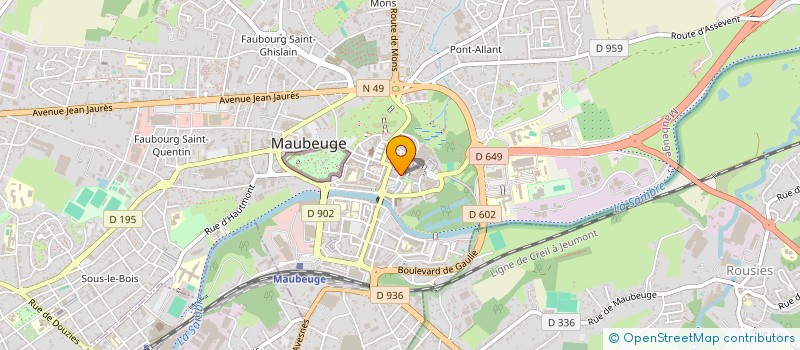localisation de l'entreprise MEDIATEURS SANTE MAUBEUGE à MAUBEUGE