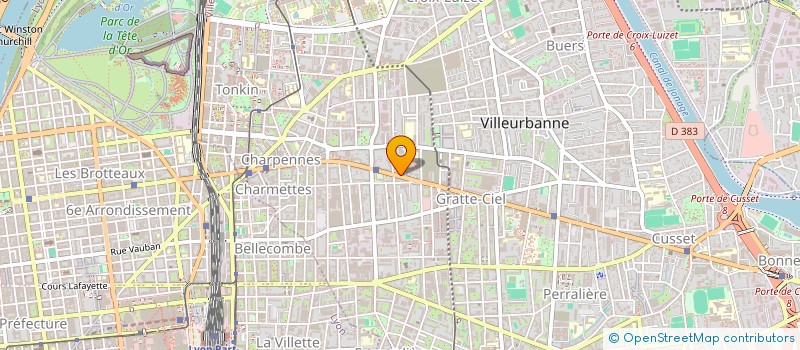 localisation de l'entreprise MEDIATEX 2000 à VILLEURBANNE