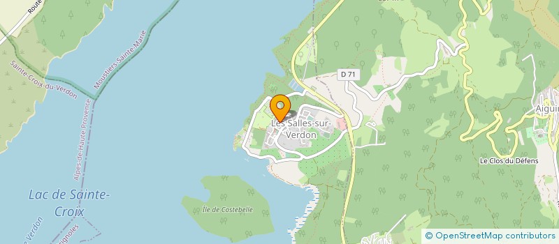 localisation de l'entreprise MEDIATHEQUE à LES SALLES-SUR-VERDON