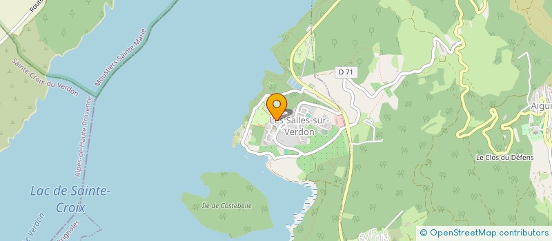 localisation de l'entreprise MEDIATHEQUE ASS DES SALLES SUR VERDON à LES SALLES-SUR-VERDON