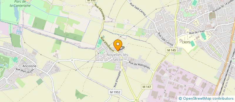 localisation de l'entreprise MEDIATHEQUE LOUIS SERAPHIN  NOYELLES-LES-SECLIN