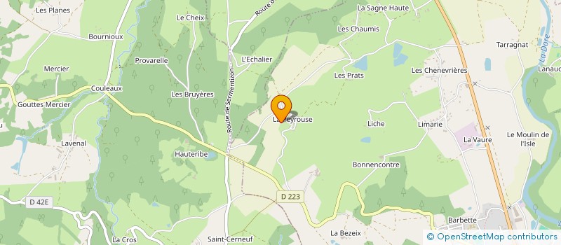 localisation de l'entreprise MEDIATION ANIMALE 63 à COURPIERE