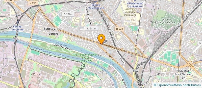 localisation de l'entreprise MEDIATION ASSISTANCE ET FORMATION EN GESTION INFORMATIQUE à EPINAY-SUR-SEINE