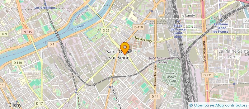 localisation de l'entreprise MEDIATIONS CULTURE ET MEMOIRE à SAINT-OUEN-SUR-SEINE