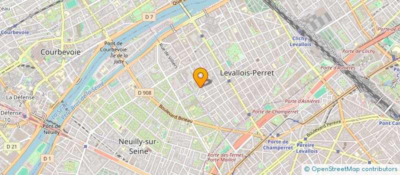 localisation de l'entreprise MEDIATRICE à LEVALLOIS-PERRET