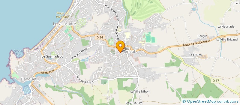 localisation de l'entreprise MEDIAVET à PLENEUF-VAL-ANDRE