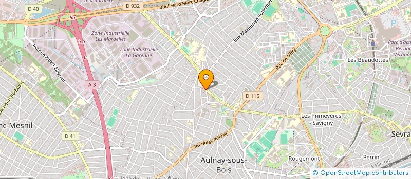 localisation de l'entreprise MEDIAXE à AULNAY-SOUS-BOIS