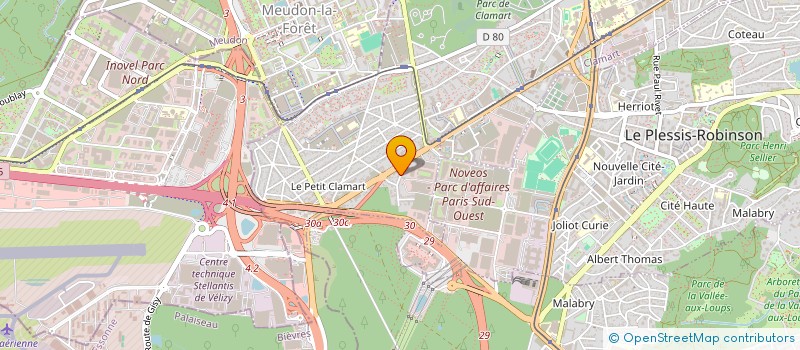 localisation de l'entreprise MEDIAXE FORMATION à CLAMART