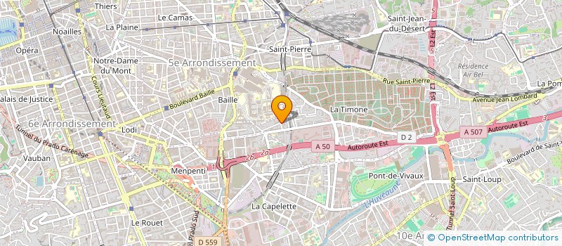 localisation de l'entreprise MEDIAZUR à MARSEILLE