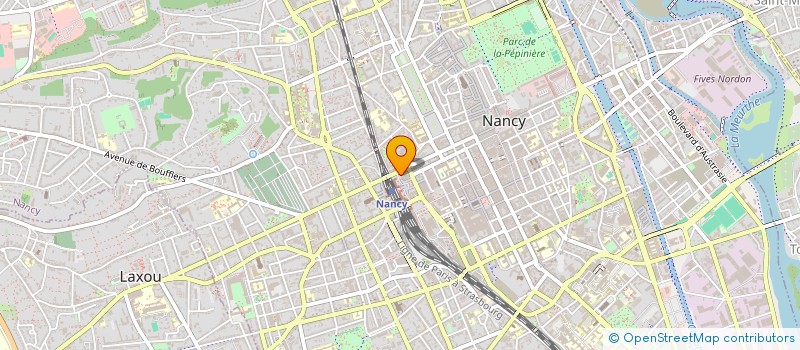 localisation de l'entreprise MEDIAZUR VOYAGES à NANCY