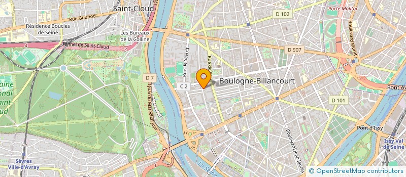 localisation de l'entreprise MEDIC 2H SCM DE MEDECINS à BOULOGNE-BILLANCOURT