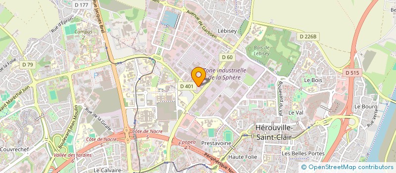 localisation de l'entreprise MEDIC'AMBULANCES  HEROUVILLE-SAINT-CLAIR
