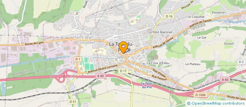 localisation de l'entreprise MEDIC'HELP à LA TOUR-DU-PIN