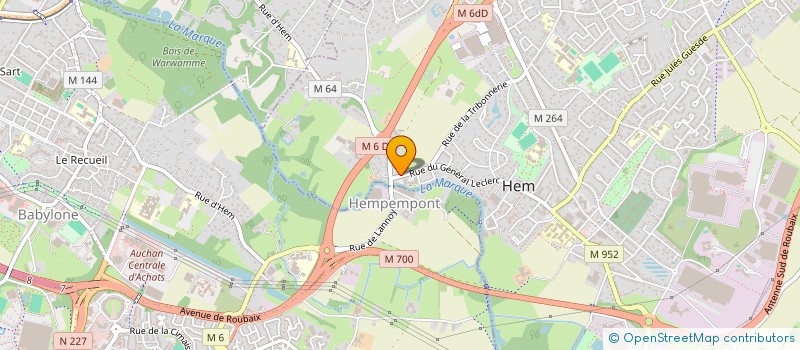 localisation de l'entreprise MEDIC'HEM  HEM