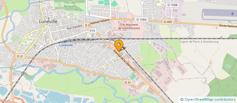 localisation de l'entreprise MEDIC'HOME à LUNEVILLE