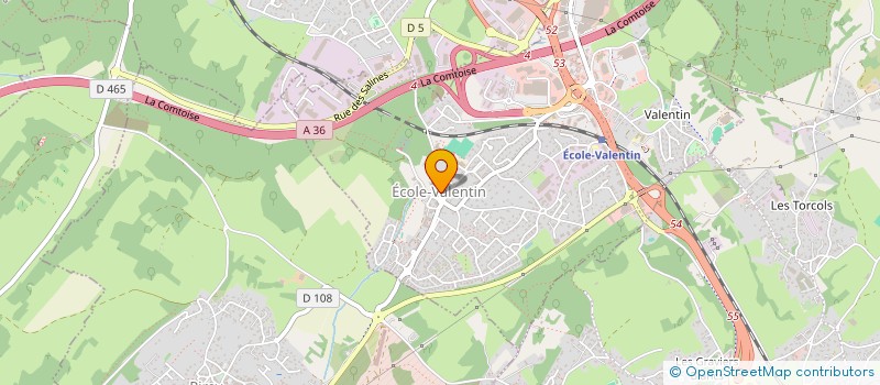 localisation de l'entreprise MEDIC HUMANIT à ECOLE-VALENTIN