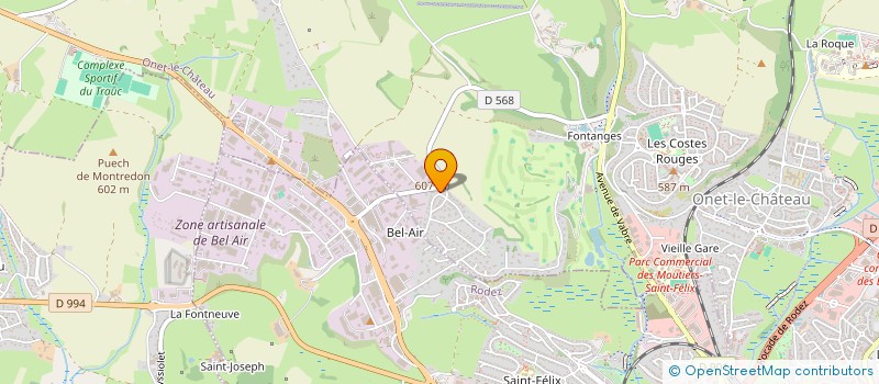 localisation de l'entreprise MEDIC'URG  ONET-LE-CHATEAU